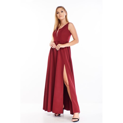 Ptakmoda.com sukienka na ramiączkach czerwona maxi 