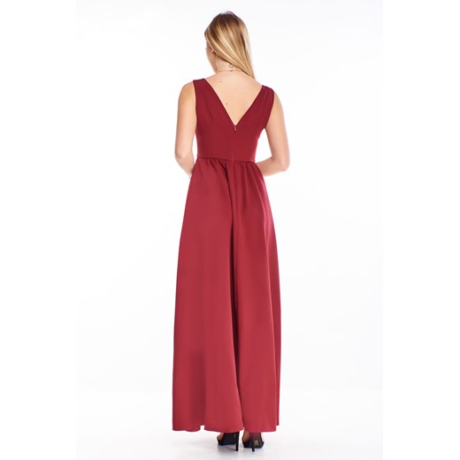 Sukienka Ptakmoda.com maxi z dekoltem w serek 