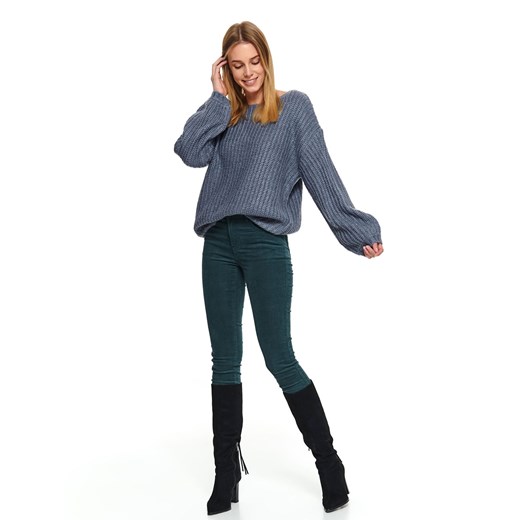Sweter długi rękaw damski akrylowy  luźny Top Secret  40 