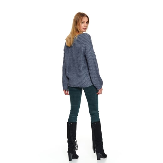 Sweter długi rękaw damski akrylowy  luźny  Top Secret 40 