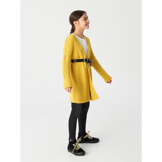 Sweter dziewczęcy Reserved żółty 