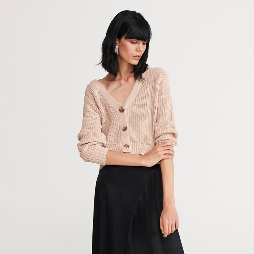 Sweter damski Reserved na zimę casualowy w serek