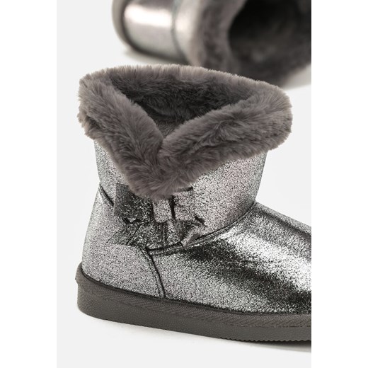 Buty zimowe dziecięce Born2be emu bez zapięcia 
