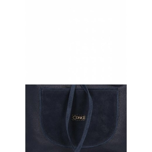 Shopper bag Conci na ramię bez dodatków elegancka matowa 