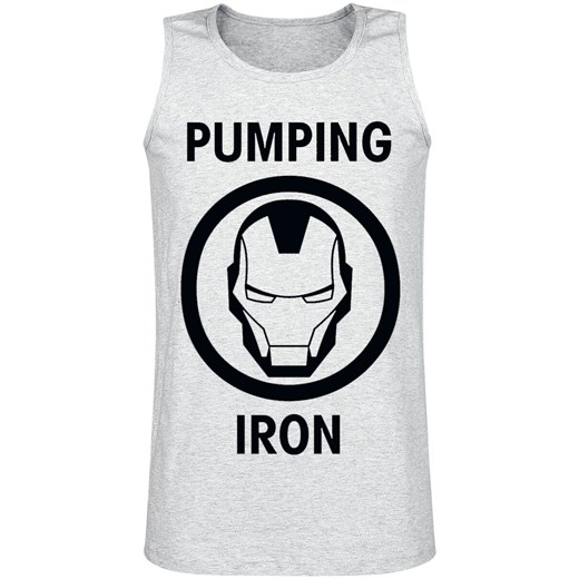T-shirt męski Iron Man z napisami poliestrowy 