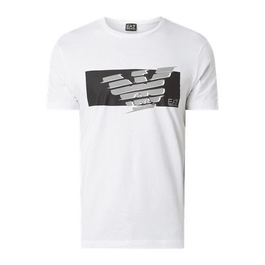 T-shirt z gumowym nadrukiem z logo  Emporio Armani S Peek&Cloppenburg 