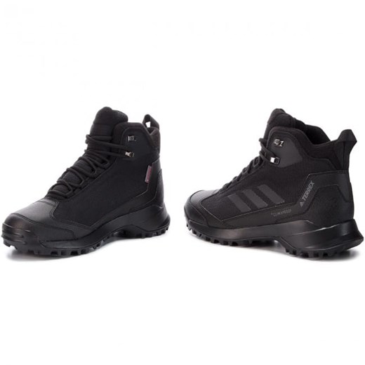 Buty trekkingowe męskie czarne Adidas zimowe sportowe sznurowane 