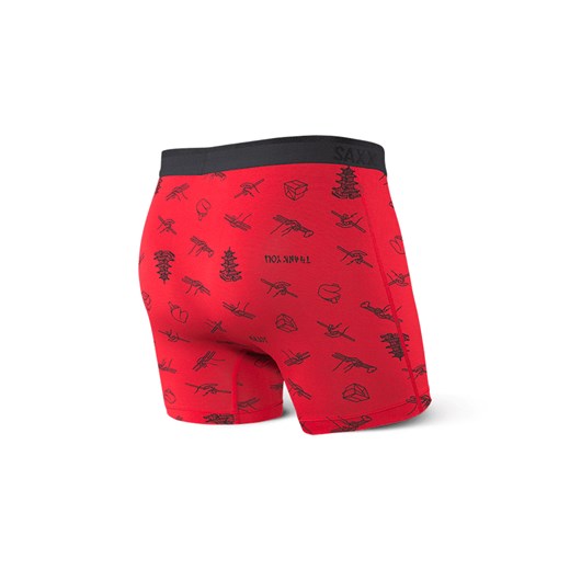 Saxx Platinum Boxer Brief - Red Chopsticks-S  Saxx M Shooos.pl