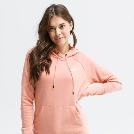 Bluza damska Nike różowa na jesień bez wzorów 