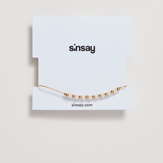 Sinsay - Bransoletka - Beżowy Sinsay  One Size 