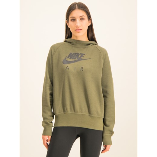 Bluza damska Nike zielona w sportowym stylu 