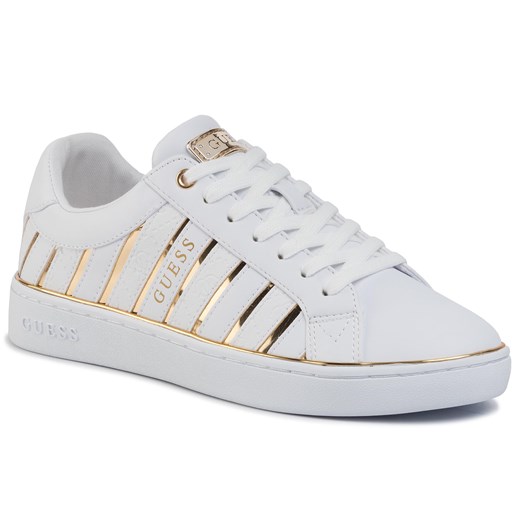 Sneakersy GUESS - Bolier FL5BOL ELE12 WHITE/GOLD