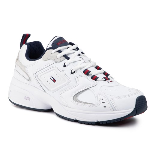 Sneakersy TOMMY JEANS - Heritage Sneaker EM0EM00373 White YBS