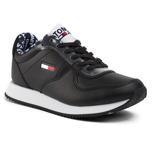 Sneakersy TOMMY JEANS - Wmns Casual Tommy Jeans Sneaker EN0EN00719  Black BDS