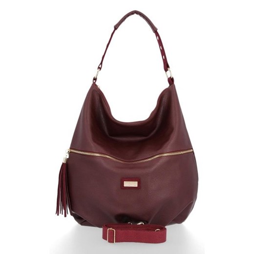 Shopper bag fioletowa Conci matowa na ramię 