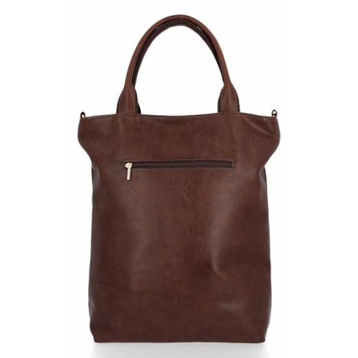 Shopper bag Conci z frędzlami elegancka lakierowana 