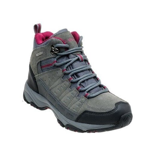 Buty trekkingowe damskie Hi-Tec sportowe sznurowane jesienne na płaskiej podeszwie bez wzorów 