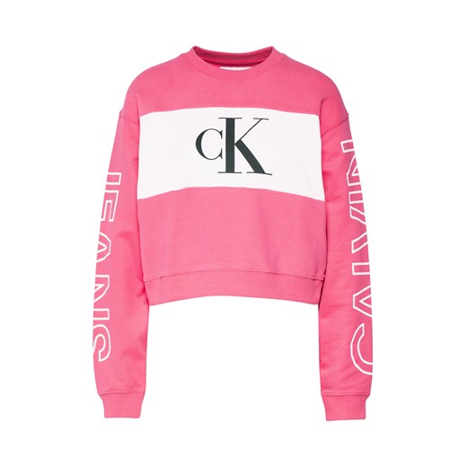 Bluzka sportowa 'BLOCKING SATEMENT LOGO CREW NECK'  Calvin Klein S AboutYou