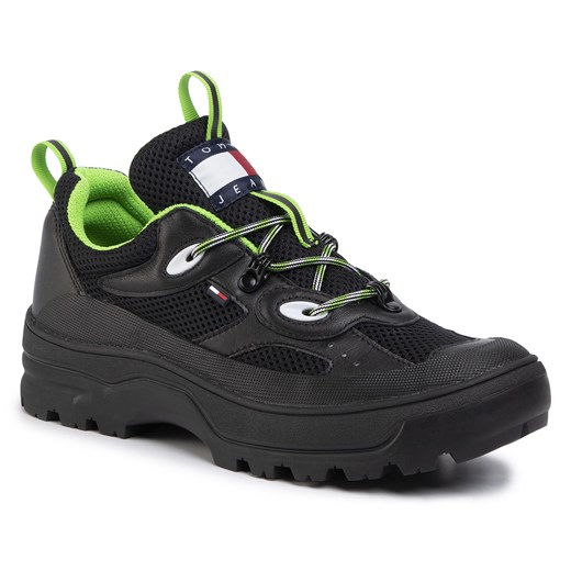 Sneakersy TOMMY JEANS - Expedition Shoe EM0EM00379  Black BDS