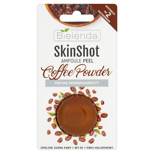Bielenda Skin Shot Coffee Powder Peeling Drobnoziarnisty Bielenda   wyprzedaż Drogerie Natura 