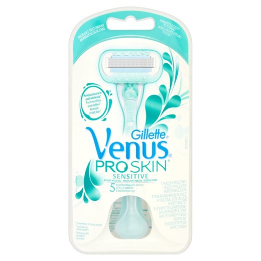 Gillette Venus Proskin Sensitive Maszynka Do Golenia Dla Kobiet Z 1 Wymiennym Ostrzem Gillette   Drogerie Natura