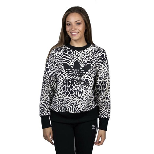 Bluza Damska Adidas Originals Sweater ecru tint / black 30 promocyjna cena bludshop.com