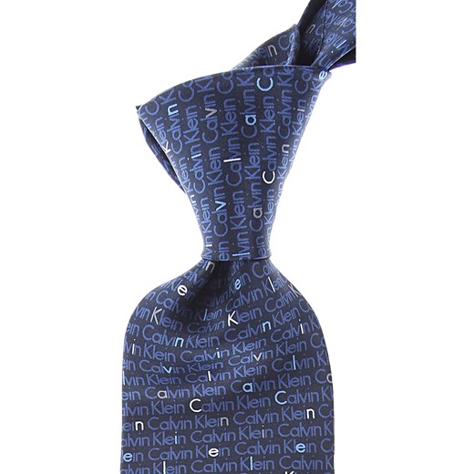 Calvin Klein Uroda Na Wyprzedaży, niebieski (Midnight Blue), Jedwab, 2019 Calvin Klein  One Size okazyjna cena RAFFAELLO NETWORK 