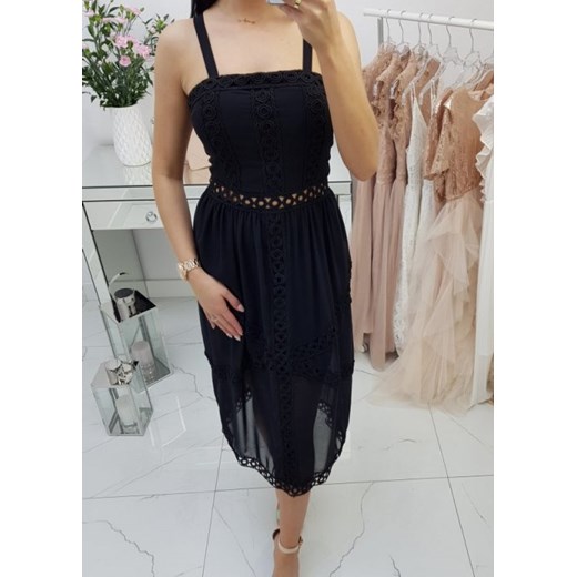 Sukienka Sofia na ramiączka Black   M okazja butiklalala 