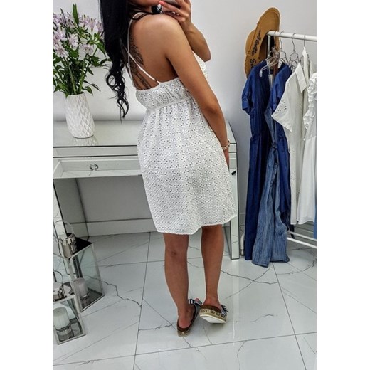 Sukienka White na ramiączka Rosita   M/L okazja butiklalala 