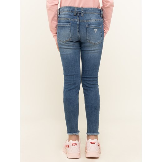 Spodnie dziewczęce Guess jeansowe gładkie 