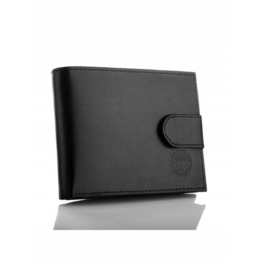 Skórzany portfel betlewski bpm-dz-60 czarny