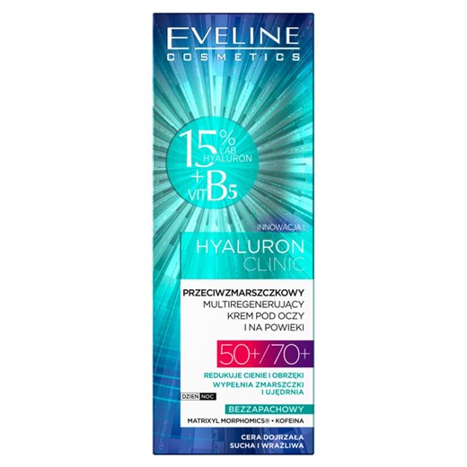Eveline Hyaluron Clinic Krem Pod Oczy 50+/70+ 20Ml Eveline   okazyjna cena Drogerie Natura 