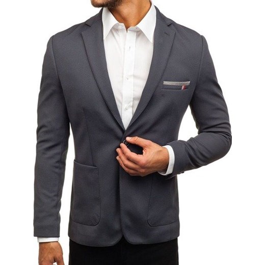 Marynarka męska casual grafitowa Denley 1652