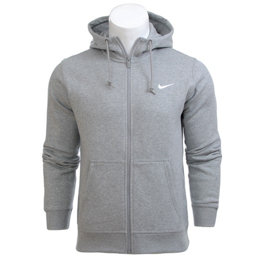 BLUZA NIKE CLUB FZ HOODY SWOOSH SZARA 611456 063 Nike S Desportivo okazja