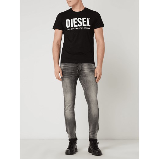 T-shirt męski Diesel z krótkim rękawem w stylu młodzieżowym 