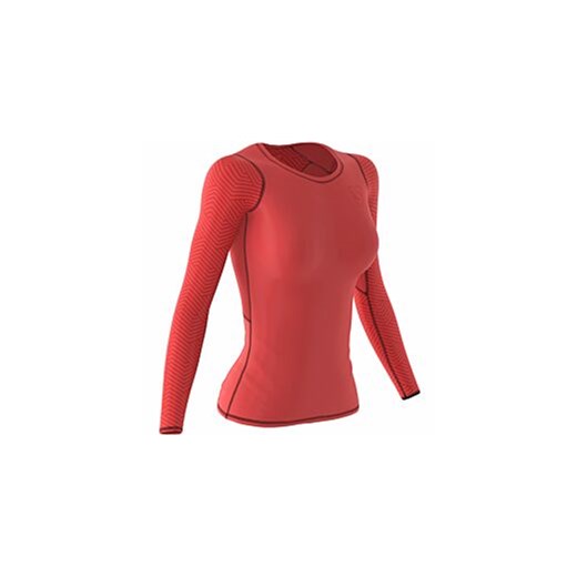 Bluzka sportowa Smmash z elastanu czerwona jesienna 