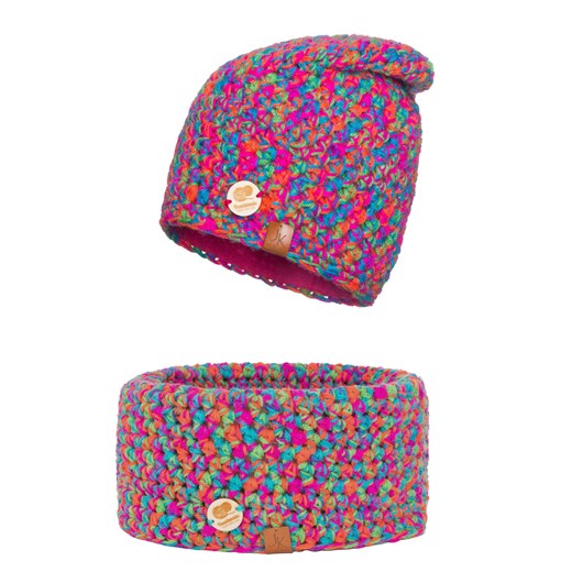 Zimowy komplet Damski handmade ze sklepu JK-Collection w kategorii Komplety czapka i szalik damskie - zdjęcie 78498583