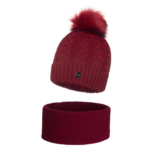 Zimowy komplet Damski ze sklepu JK-Collection w kategorii Komplety czapka i szalik damskie - zdjęcie 78499462