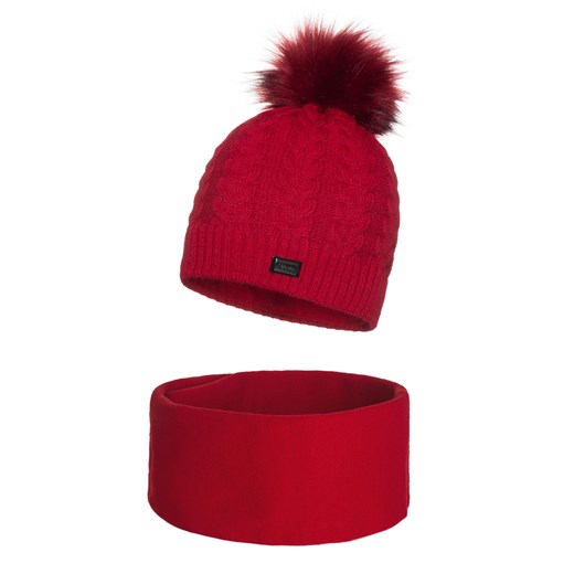 Zimowy komplet Damski ze sklepu JK-Collection w kategorii Komplety czapka i szalik damskie - zdjęcie 78500140