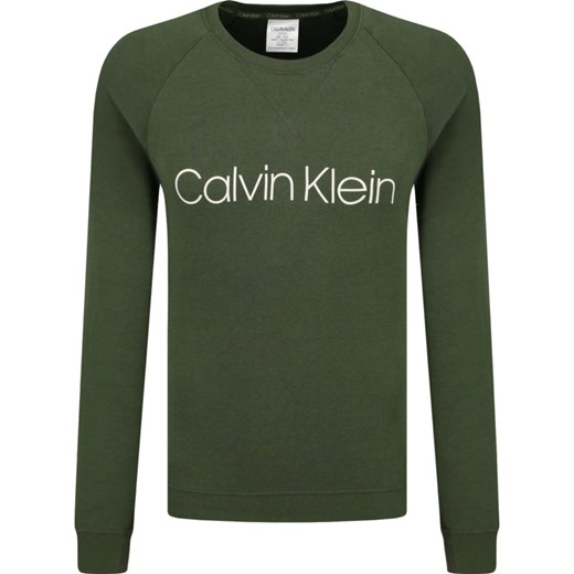 T-shirt męski Calvin Klein Underwear zielony z długimi rękawami 