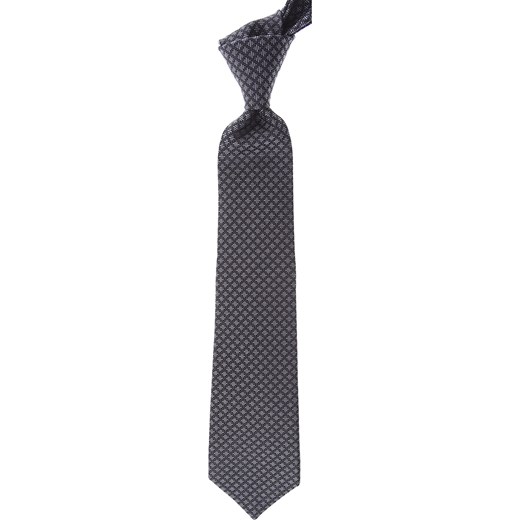 Krawat szary Gucci w abstrakcyjne wzory 