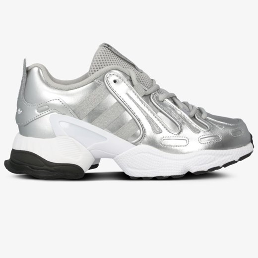 Buty sportowe damskie Adidas eqt support srebrne sznurowane na platformie 