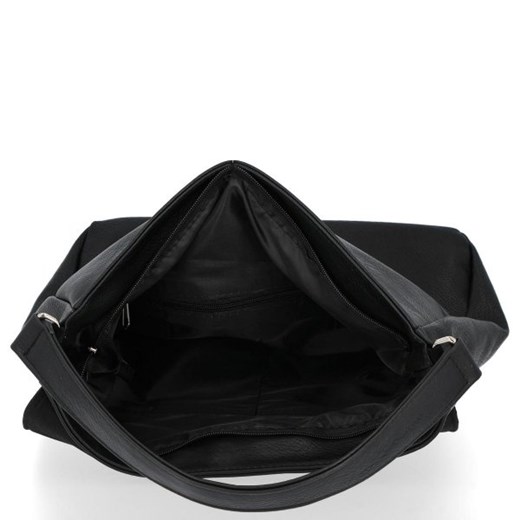 Shopper bag Conci zamszowa w stylu glamour bez dodatków 