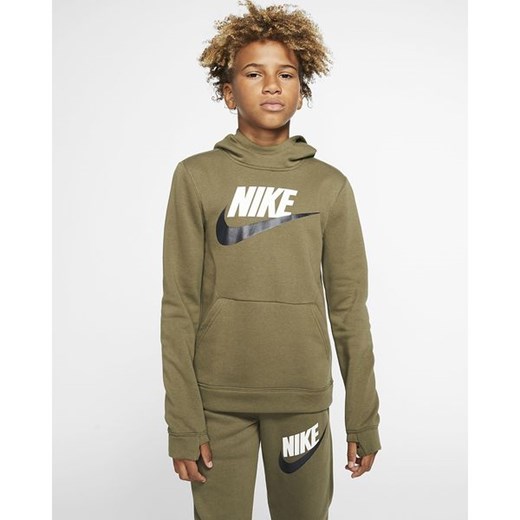 Bluza młodzieżowa Sportswear Nike (khaki) Nike  XL okazyjna cena SPORT-SHOP.pl 