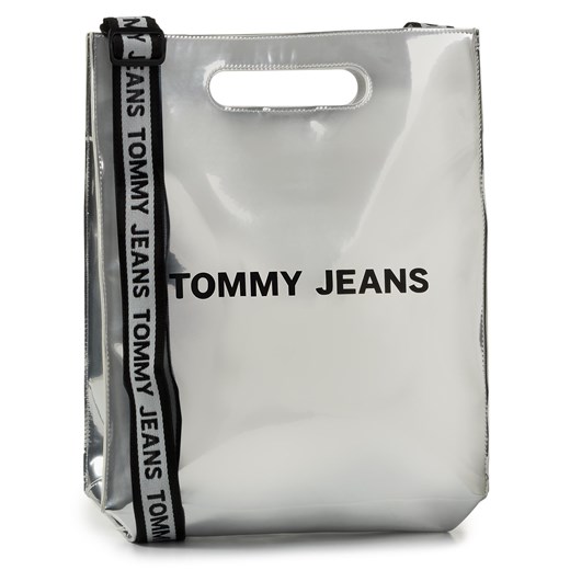 Torebka TOMMY JEANS - Tjw Item Tote Silver AW0AW0W07804 0IM Tommy Jeans   eobuwie.pl