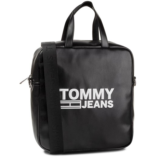 Tommy Jeans listonoszka elegancka duża czarna do ręki 