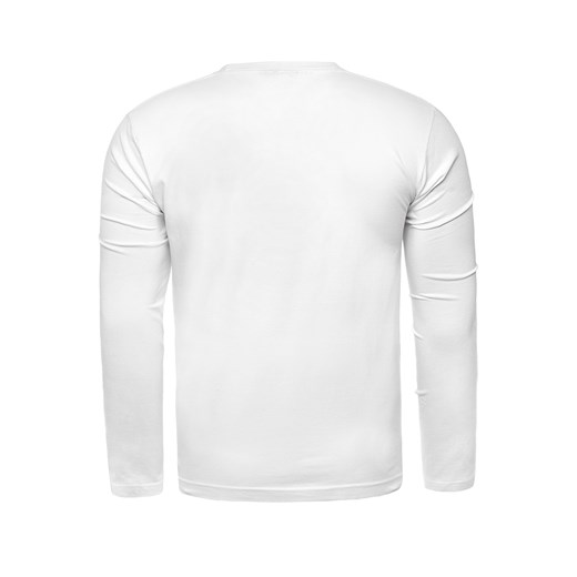 Bluza męska longsleeve N01L - biała