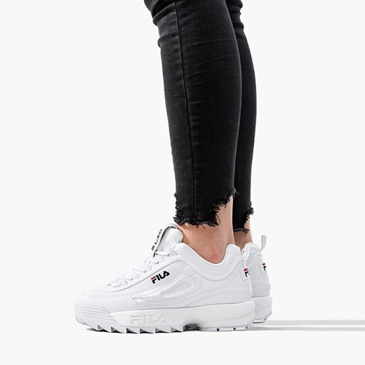 Buty sportowe damskie białe bez wzorów sznurowane na platformie 