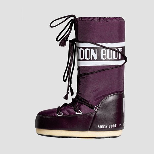 Buty zimowe dziecięce Moon Boot sznurowane na zimę z nylonu 