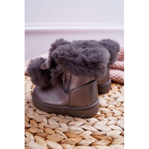 Buty zimowe dziecięce Frrock gładkie śniegowce 